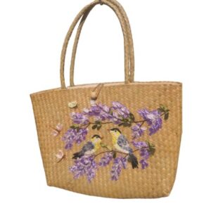 Panier brodé
